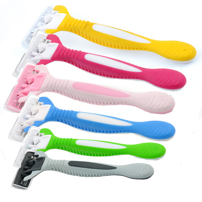 6 Blades Disposable Facial Razor Women with Razor Head Cover