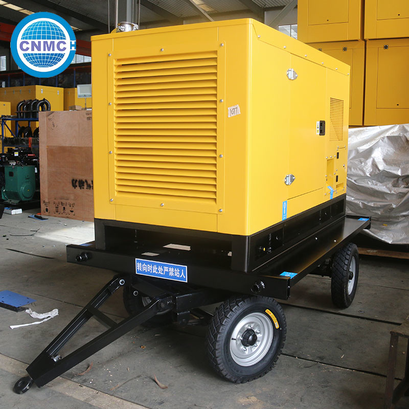 Durable 400V Trailer Mounted Generator , Water Cooled Cummins Mobile Generator