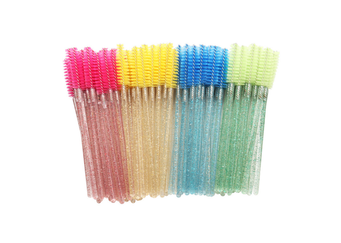 Glitter Eyelash Extension Accessories Crystal Mascara Wands Brush
