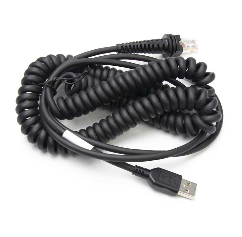 5m 16.4 Feet Spiral USB Cable For Honeywell Barcode Scanner