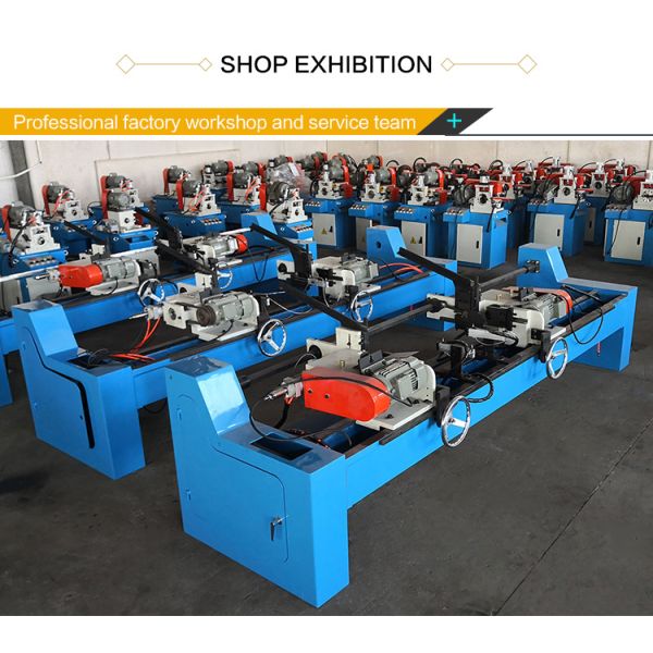 High Precision 60AC Vertical Pneumatic Double Head Rod Chamfering Machine