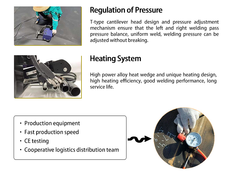 Tenglu 0.2-1.5mm Plastic HDPE Geomembrane Welding Machine for PP HDPE PE PVC EVA