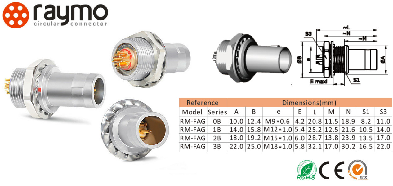4 Ways Quick Release Electrical Connectors Lemo Alternative Fast Separation Small Size