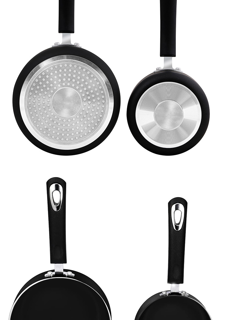 New Design Kitchen Cooking Sauce Pan Cookware Milk Pot Aluminum Non-stick Saucepan Cookware Sets With Bakelite Handle