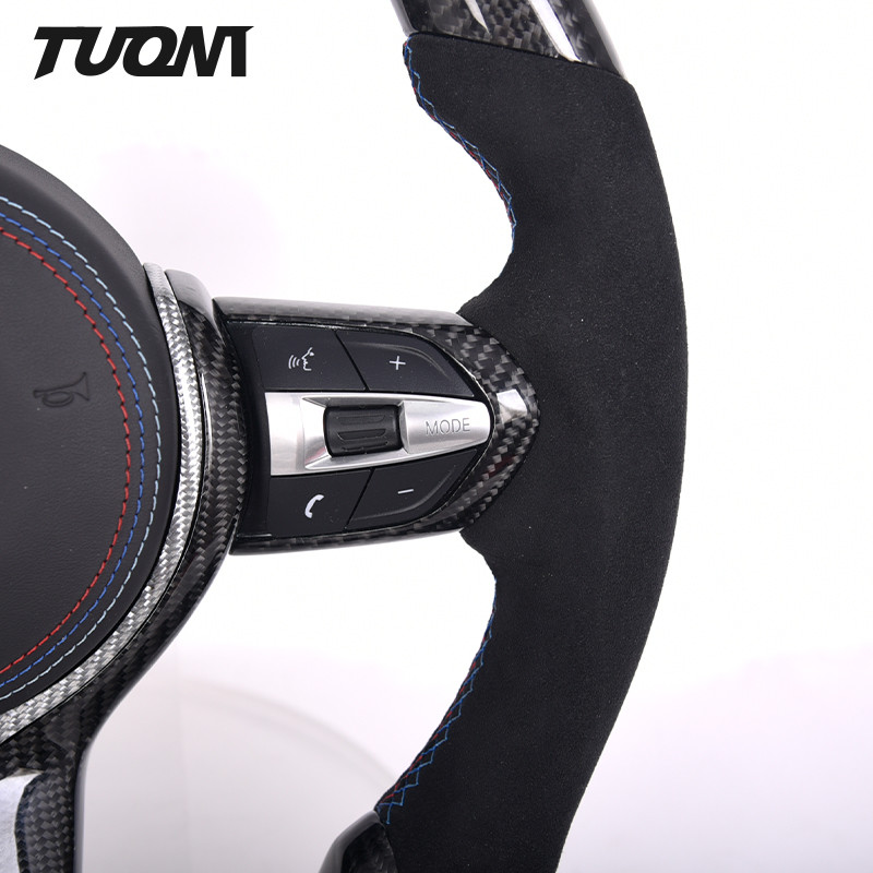 LED Bmw Carbon Fiber Steering Wheel M2 M3 M4 M5 M6 F10 F30 F32 F82 Flat Bottom