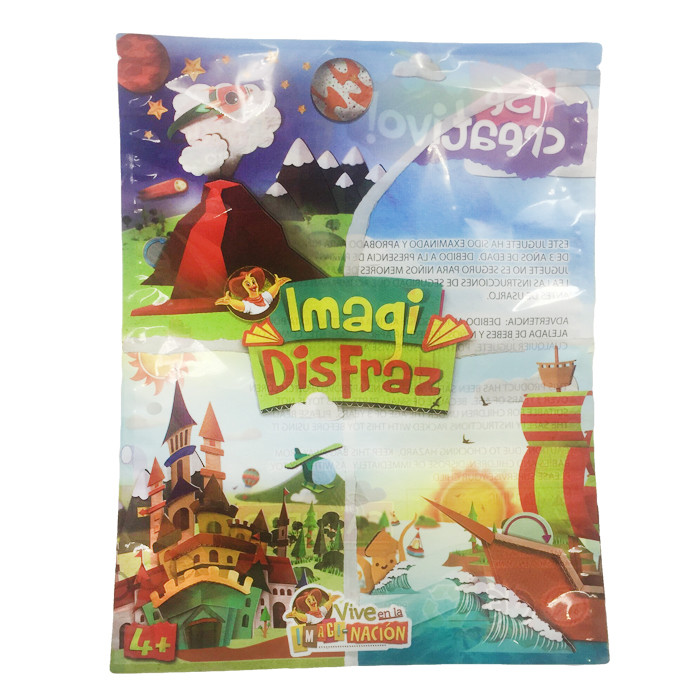 Custom Logo Printing Plastic Aluminum Foil Toys Packing Bag With Zipper