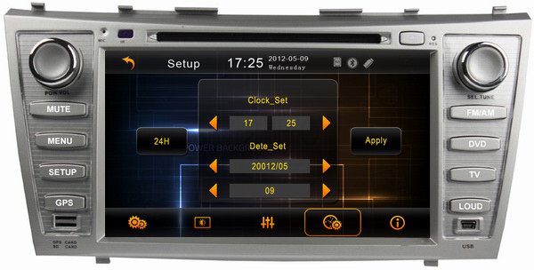 Car multimedia player for Toyota Camry 2007-2011 with car radio bluetooth gps OCB-8006