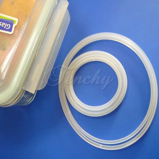 Food Grade Airtight Silicone Seal Rings Harmless -40 To 220°C Temperature Range