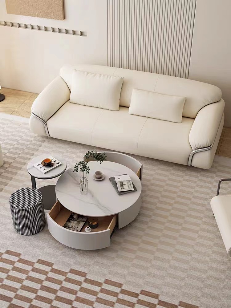 OEM Hotel Bedroom Furniture Fabric Single Black Sofa Chair Puffy Exterior Villa Living Room