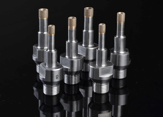 1/2" Consumable Materials GAS Sharp Threaded Diamond Core Drill Set Straight Shark