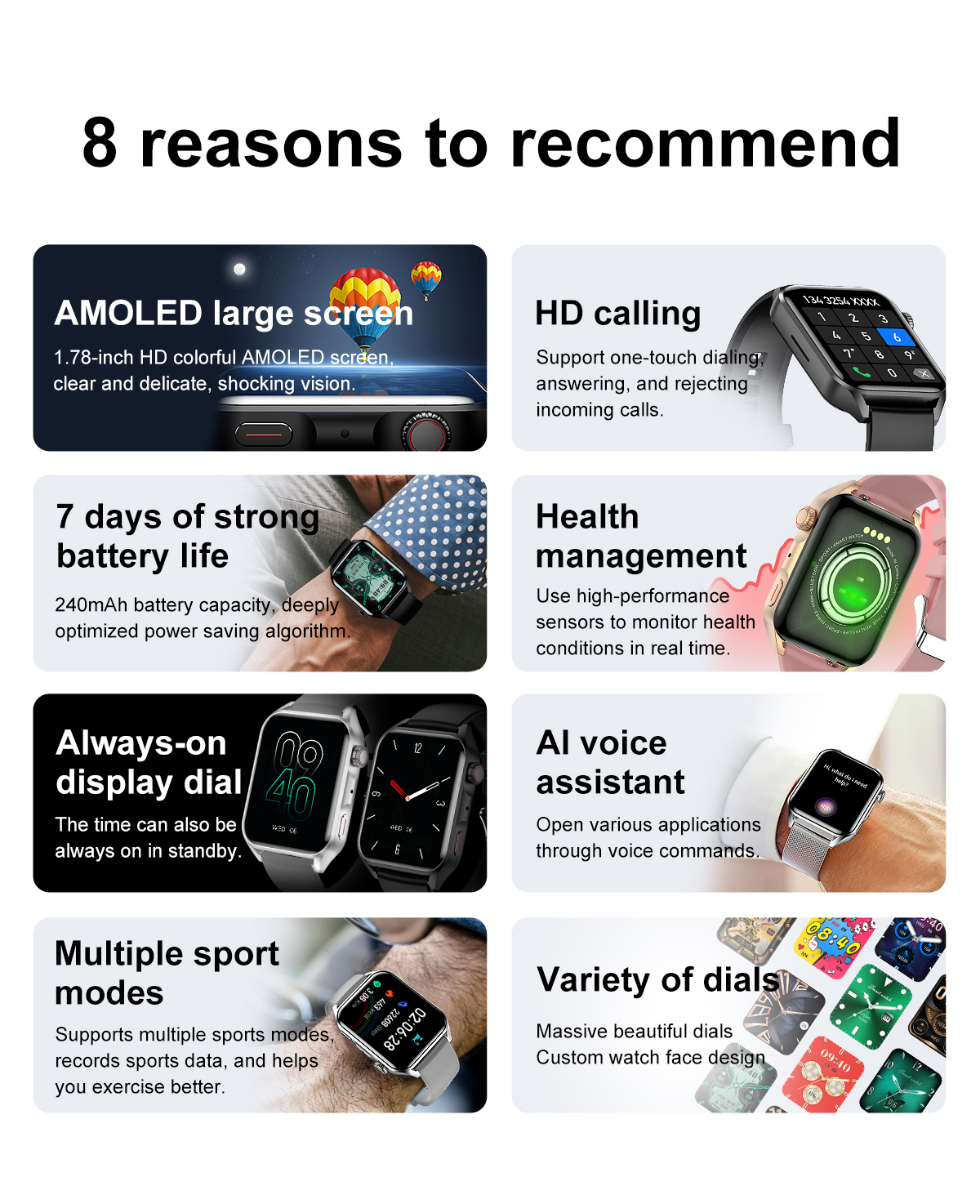 Wearable Devices Smart Watch Full Screen Touch With Fitness And Sport Tracker Feature For Adults As Popular Gifts