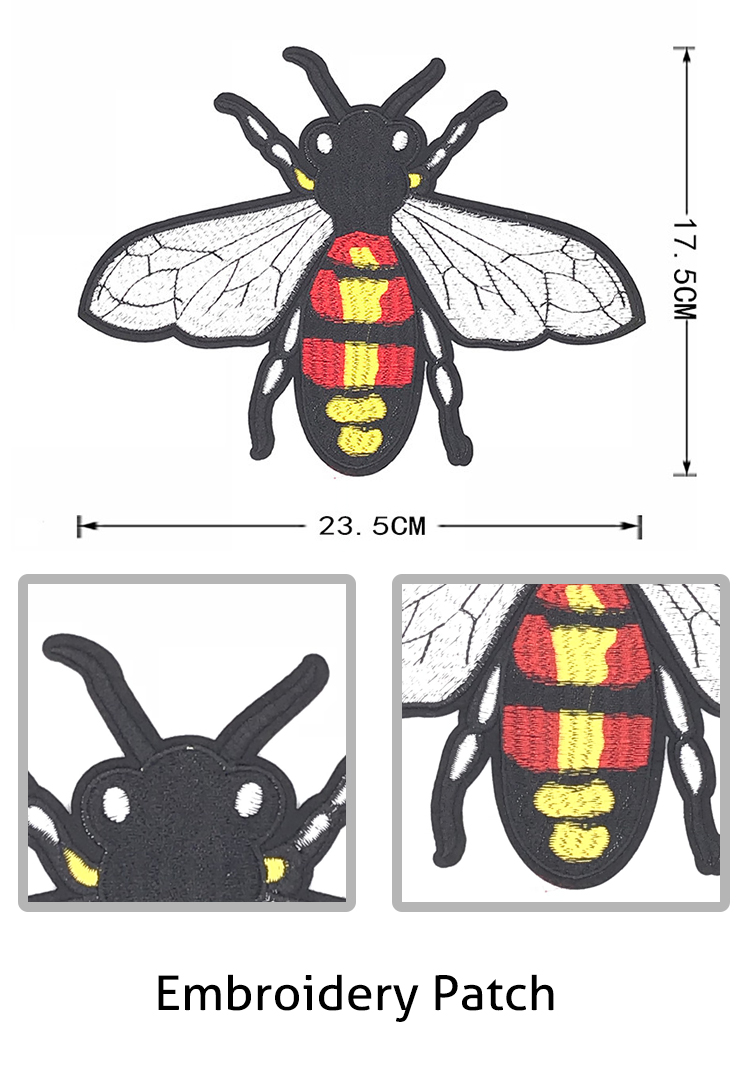 DIY Fashion Embroidered Animal Patches , Colorful Decorative Patches For Jackets