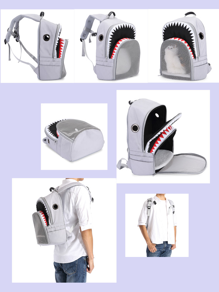 Mesh Sided Pet Travel Carrier Portable Backpack OEM ODM