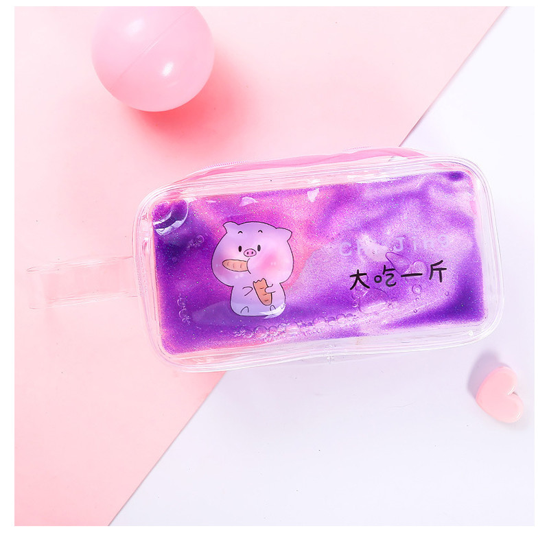 Quicksand Effect Travel Portable PVC Clear Cosmetic Bag