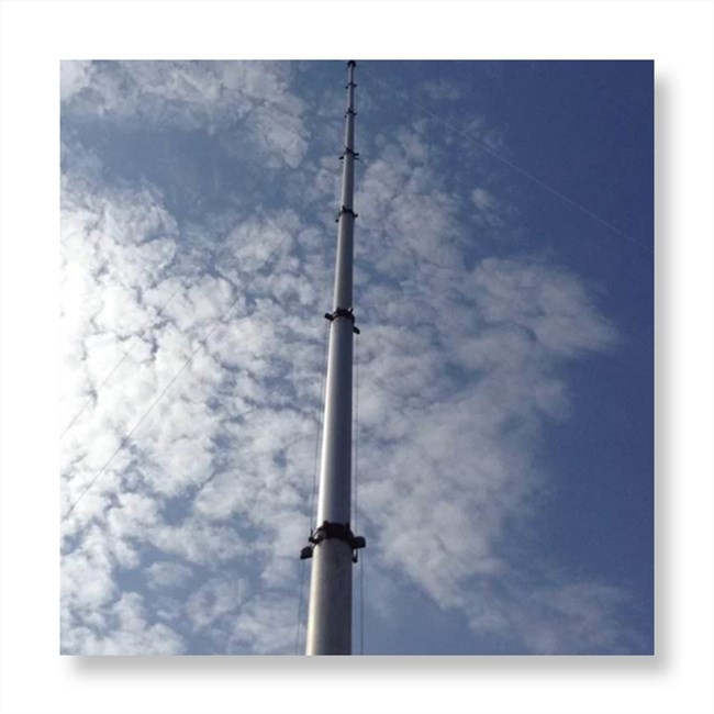 9M 30ft Telescopic Hand Push 6063 Alu Radio Antenna Mast