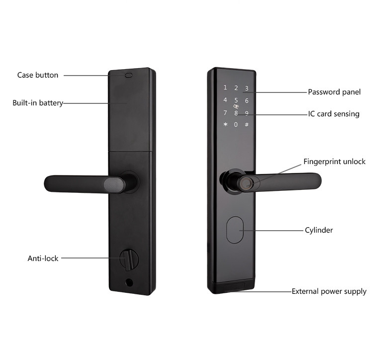 Biometric Keyless Fingerprint Door Lock Smart For Home Apartments Office Hotel