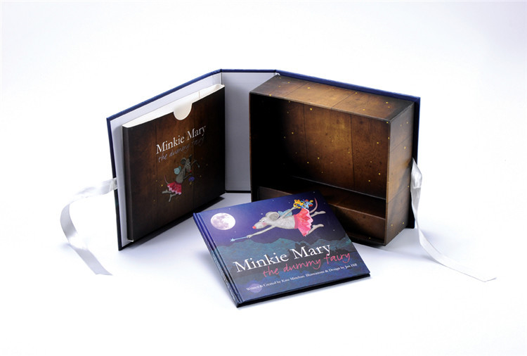 Gloss Lamination Rigid Cardboard Box , Cardboard Gift Packaging Box For Story Book