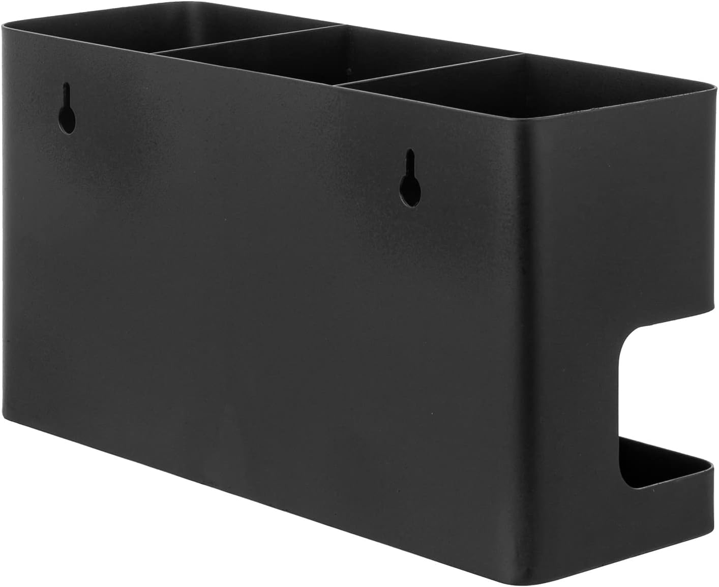 Hair Dryer Holder Wall Mounted Modern Black Metal Hair Tools Organizer for Blow Dryer