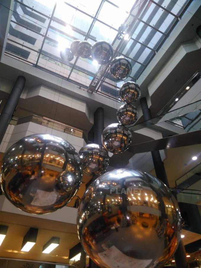 Double Layer PVC Reflective Inflatable Mirror Ball Advertising Chrome Balloon Large Inflatable Ball For Decoration
