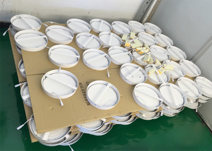High brightness Round / Square Surface Mounted LED Panel Light 24W 2000LM 4000K CRI80