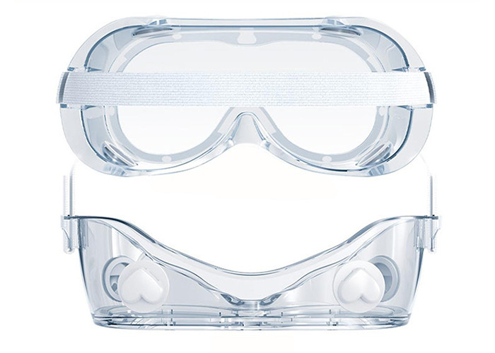 PVC Frame Safety Glasses Dust Protection Anti Fog Design With Breathing Mouth