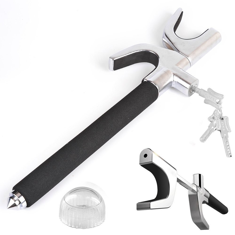 Upgrade Car Steering Wheel Lock High Weatherability Cut Resistance Pick Proof