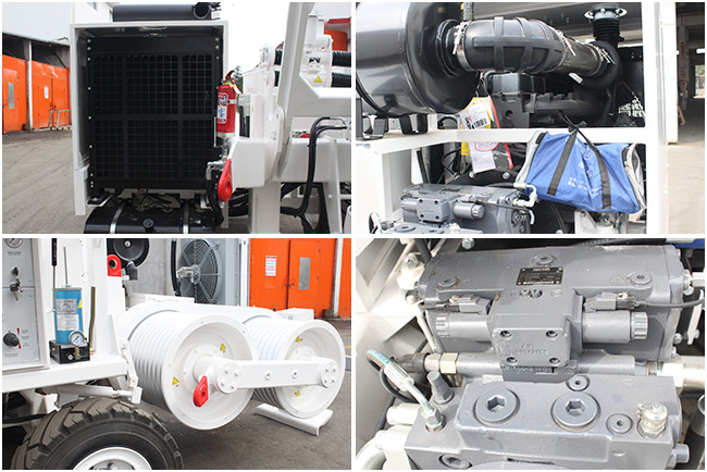 Power Line Stringing Equipment Hydraulic Puller Engine Rated Power 194kw