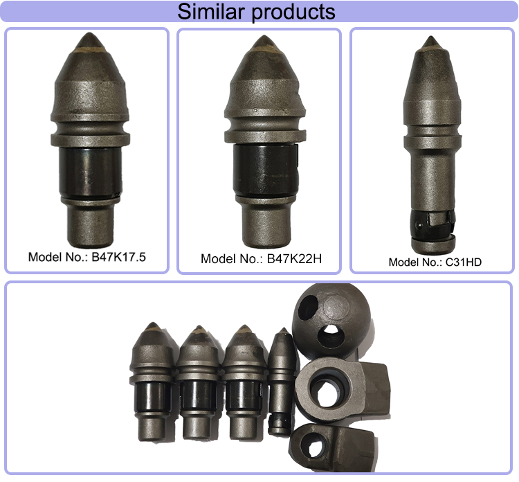 Kellyway Tungsten Carbide Rock Bullet Teeth For Piling Bored Piles