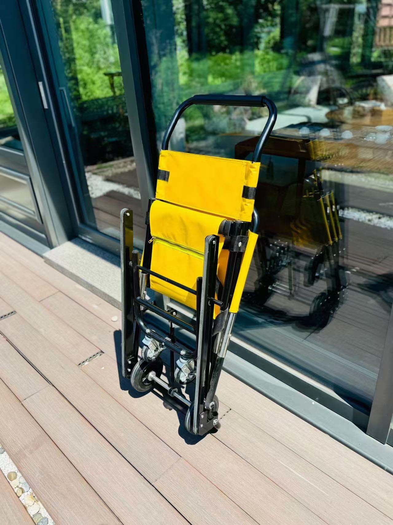 Foldable Cross Type Aluminium Alloy Stair Stretcher Crawler Structure Light Weight Small Size