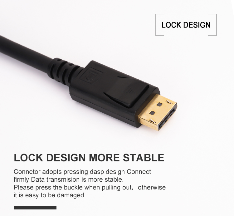 8K Displayport 1.4 Cable 2M 5M 6.6Ft Displayport Cable