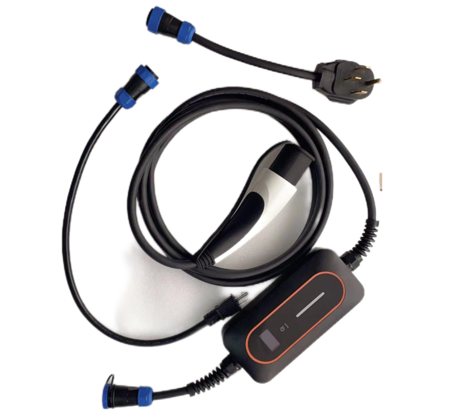32A NACS Tesla Portable EV Car Charger With Nema 5-15/6-20/14-30/14-50/10-30
