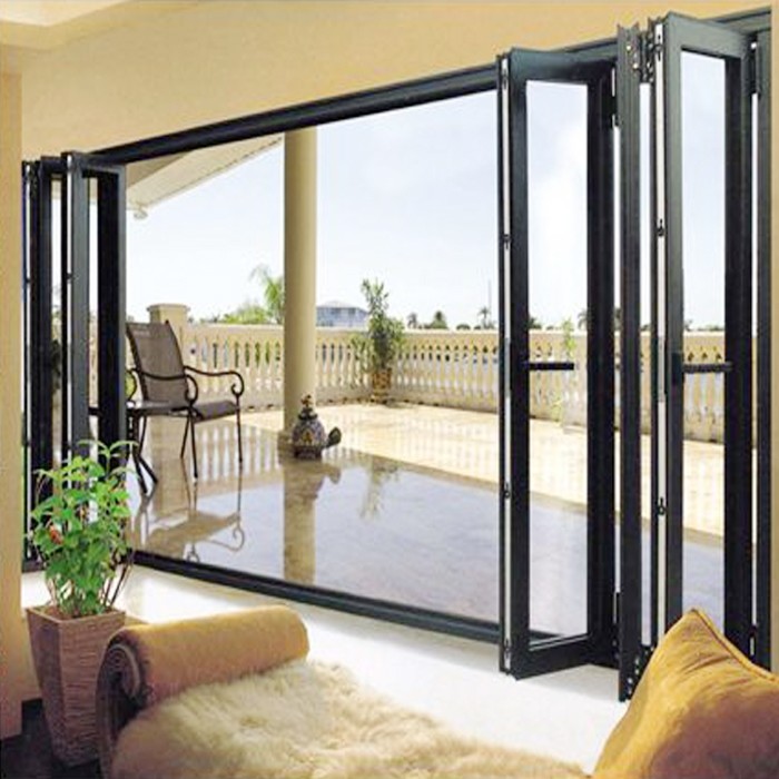 hanging Soundproof Shades Security Aluminum Bifold Windows