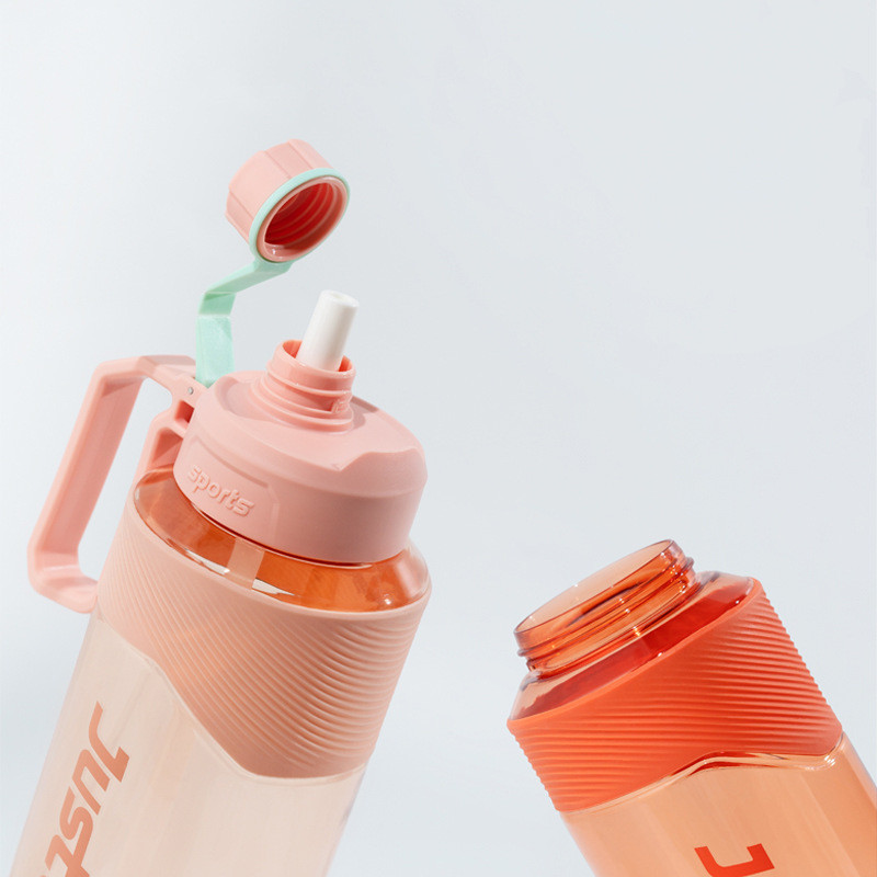 IFUN Large Outdoor bike 1 Litre Cycling Water Bottle With Handle And Straw