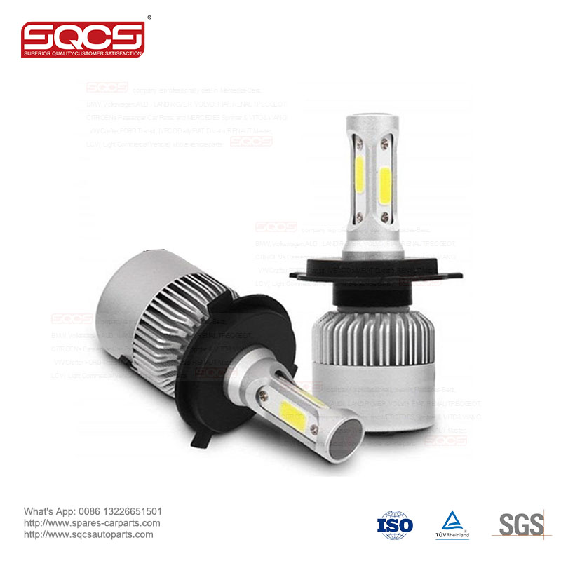 2010-2015 Year S2 LED Car Headlight Bulbs 36W 6500K Auto Lighting Range Compatible with H1 H3 H7 H4 H13 H11 9005 880 9006