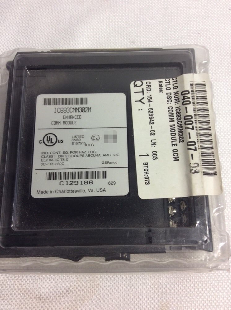 GE Fanuc IC693CMM302 COMMUNICATION MODULE ENHANCED GENIUS GE Series 90-30 PLC