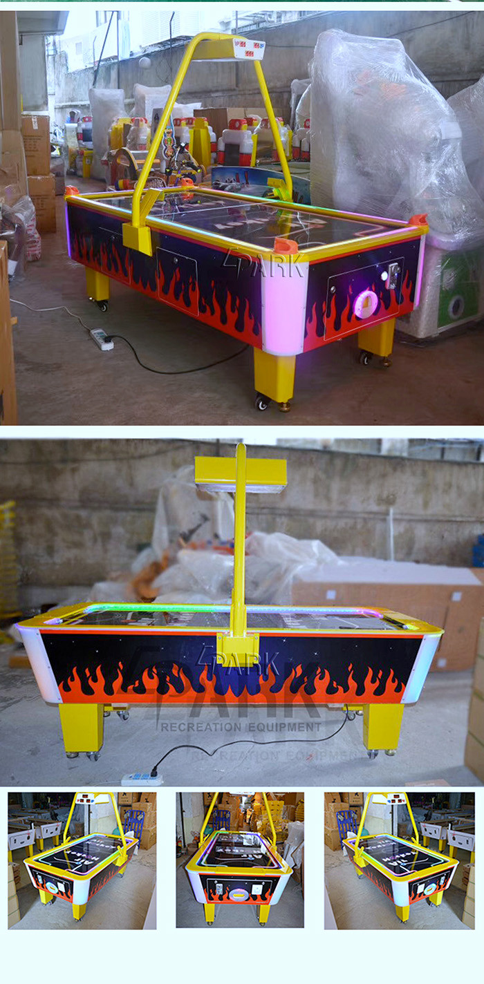 Fiberglass Arcade Star Air Hockey , Coin Operated Amusement Table Game