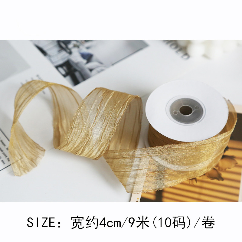 Polyester 38mm Organza Ribbon Eco Friendly Pale Pink Organza Ribbon