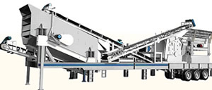 Double - axle Tyre Truck Mounted Mobile Crushing Plant for Gold Ore Dressing