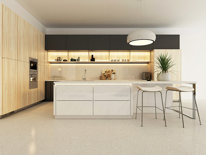 Big Size Grey Natrual Marble Look High Quality Ceramic Floor Tile In 800x2600mm Modern Porcelain Tile