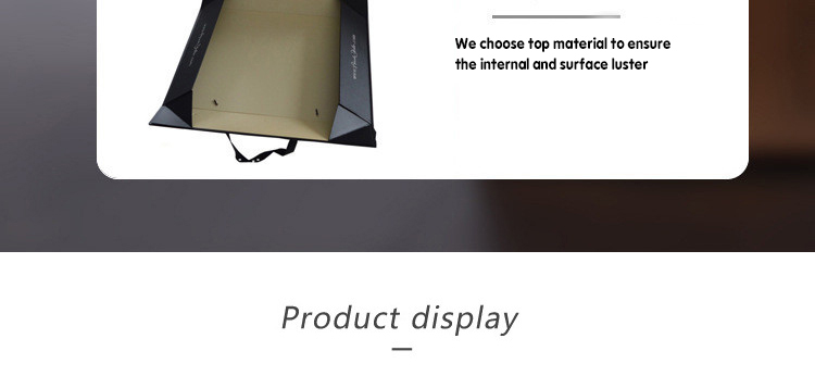 Folding Gift Packaging Box Black Carboard Foldable Gift Box With Magnetic Lid