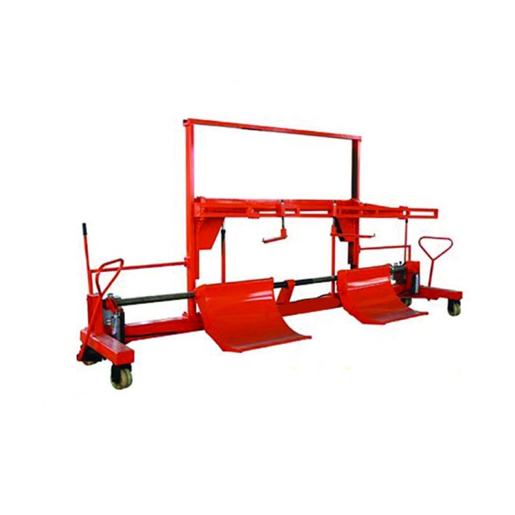 100mm Twin Warp Beam Trolley Electric Knitting Top Beam Harness Frame Transporting Truck