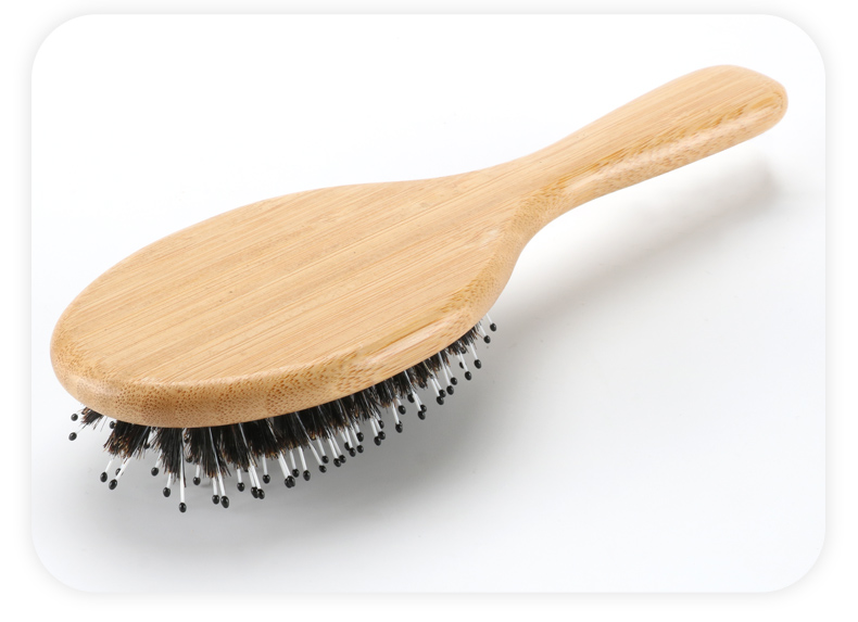 Laser Vent Wide Tooth Boar Bristle Hair Comb Wooden Anti Static Hair Brush For Women