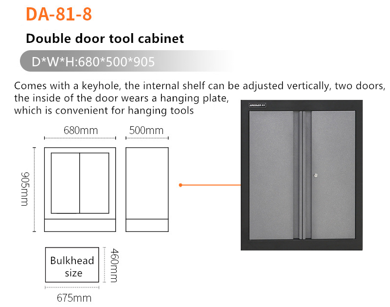 ISO9001 0.8-1.5mm Fixed ODM Garage Cabinet Workbench