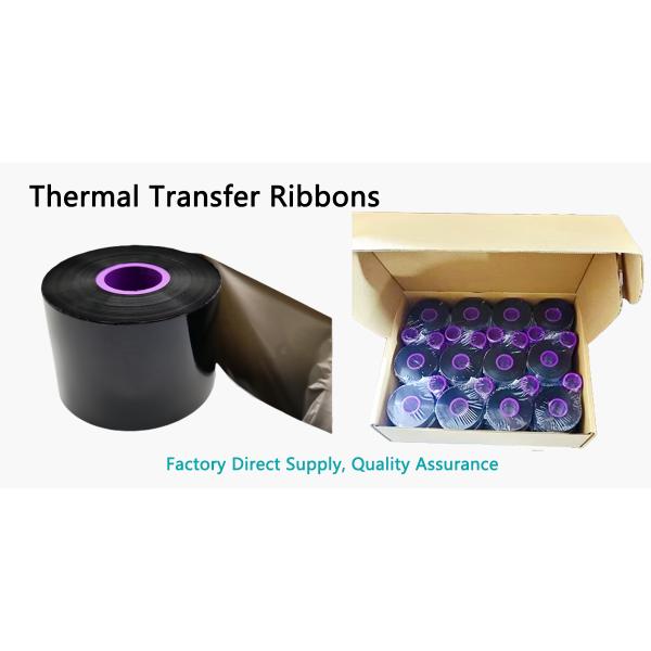 Customizable Thermal Transfer Ribbons Solvent Resistant Barcode Ribbon Roll