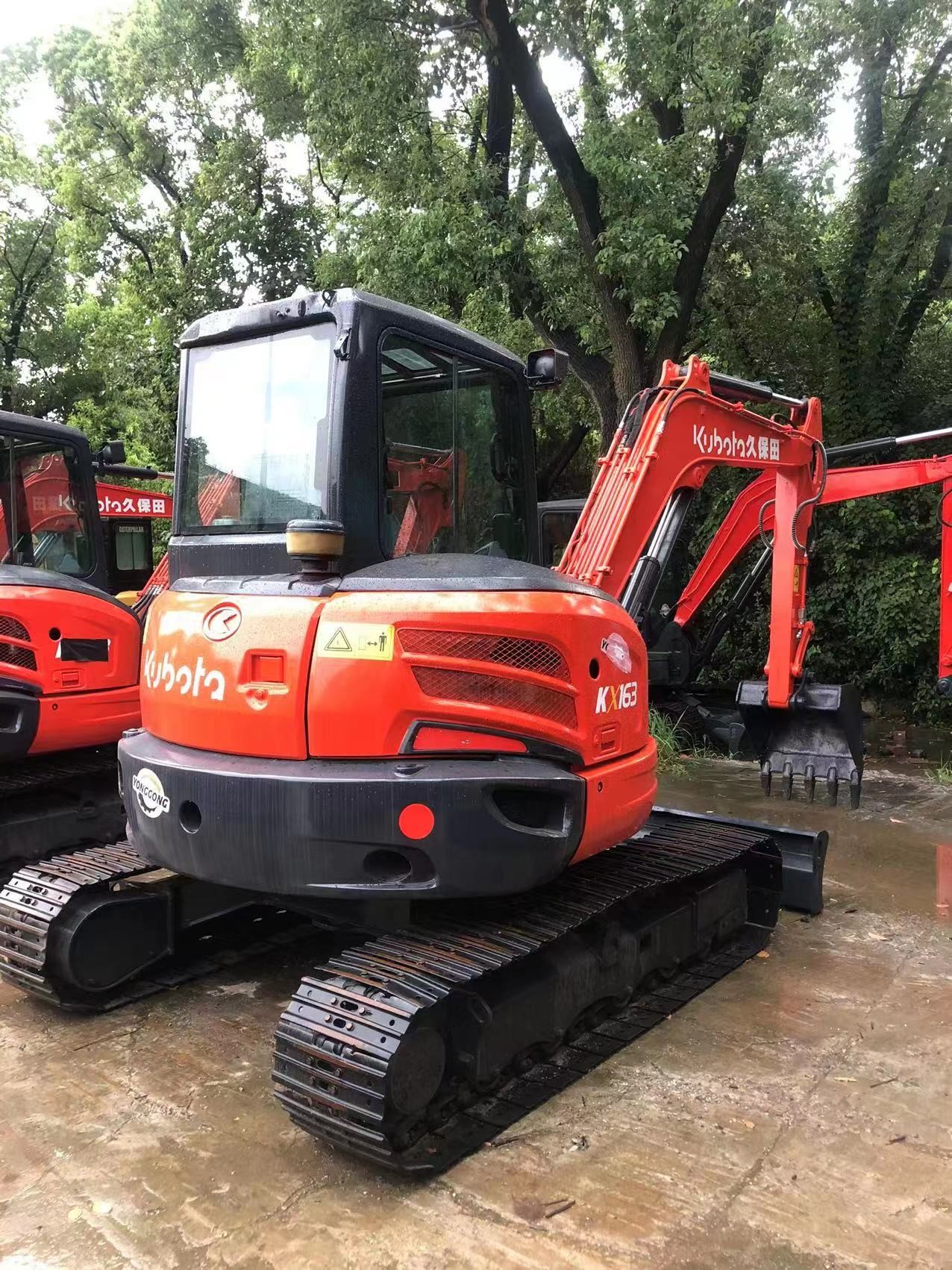 Used Kubota KX163 Mini Excavator Hydraulic Crawler Excavator Original Engine