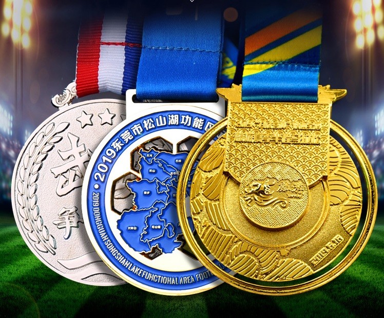 Wholesale OEM Factory Custom Medallion Sport Medal Enamel Marathon Medals Gold Award