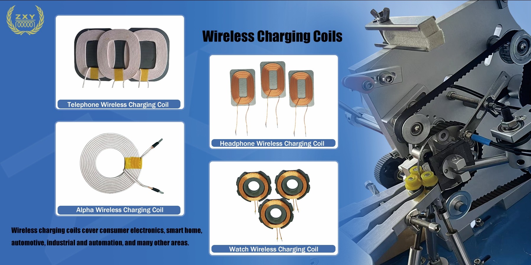 Customized Specifications Wireless Charging Coil Qi Charging Receiver Coil 5W