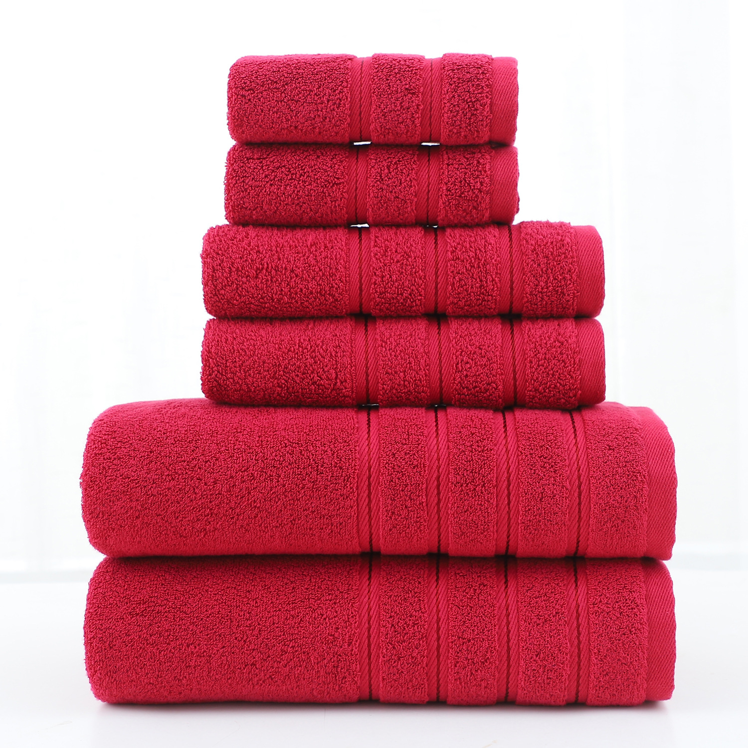 Extra Large Cotton Towel Set for Hotel Home Spa 6 Piece/Set Soft and Luxury Advantage