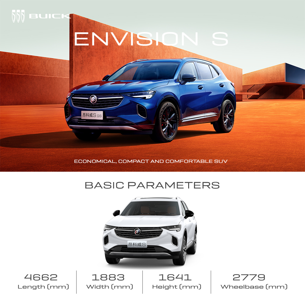 2024 Buick Envision S Luxury Mini SUV High-Speed Fuel Cell Gas Car Comfortable and Hot Selling in China New Energy Vehicle