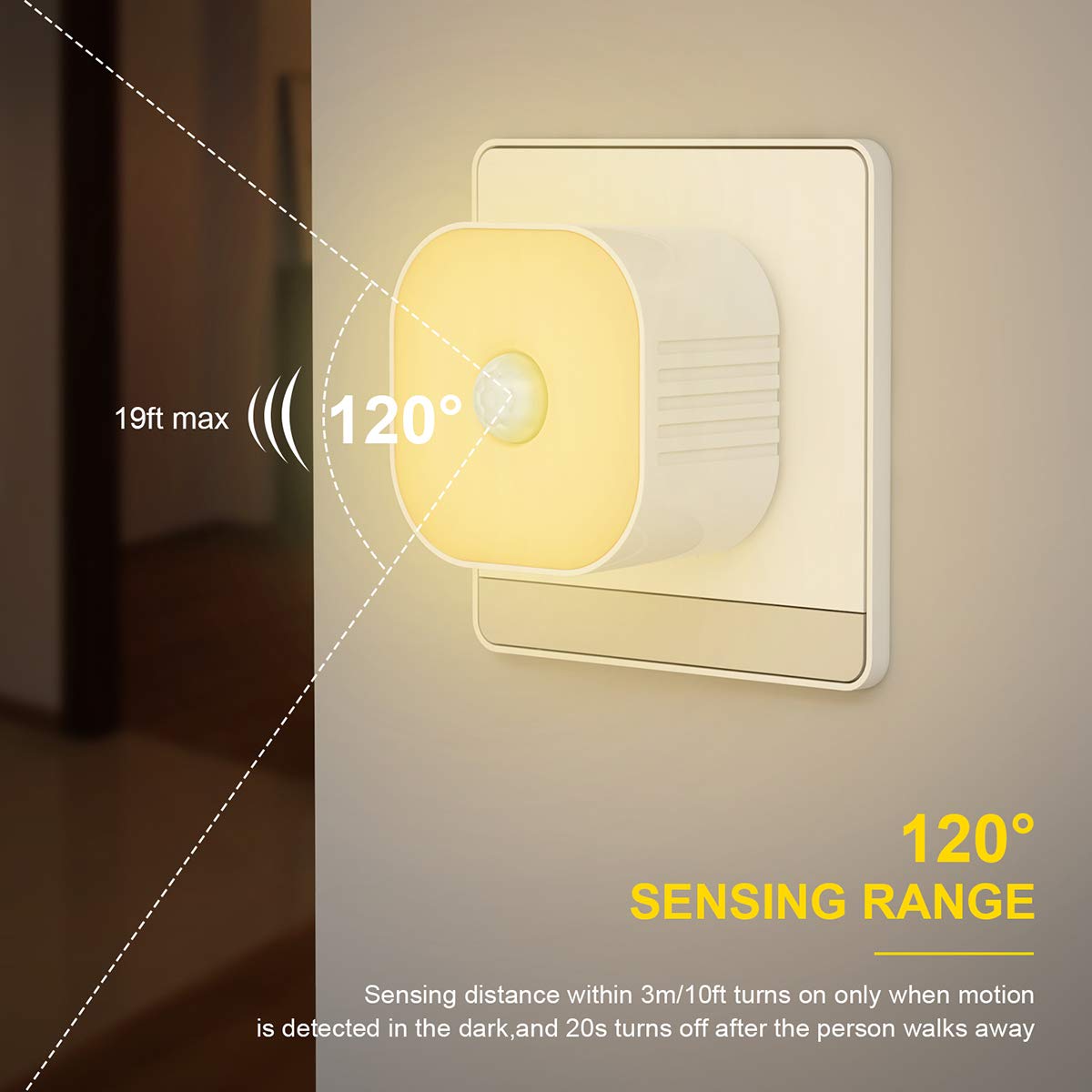 Led Night Light With Dual USB Charger